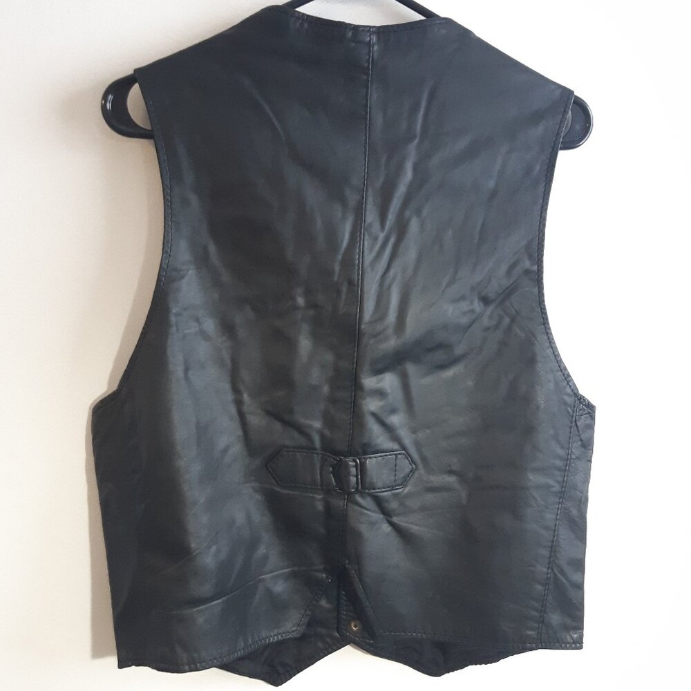 Cuir Mont-Royal Vintage Genuine Leather Bolero Jacket - Slim Fit -Made in Canada - Picture 8 of 13